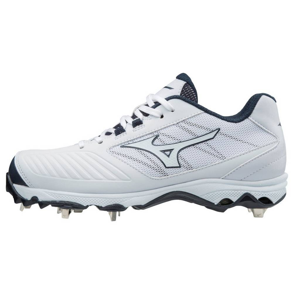 Zapatillas Sofbol Mizuno 9-Spike Advanced Sweep 4 Bajas Metal Mujer Blancas/Azul Marino Outlet GDZB-